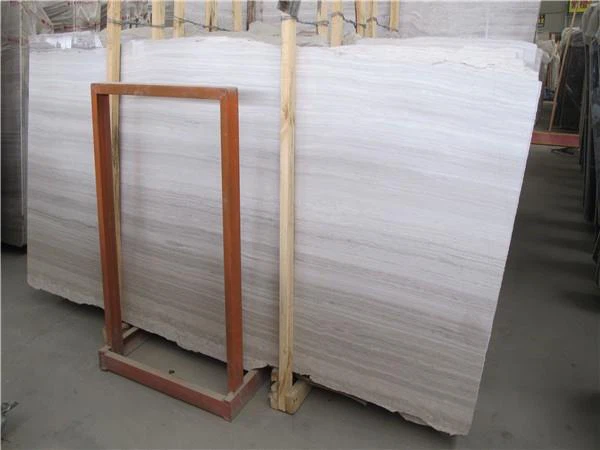 white wood vein marble slab