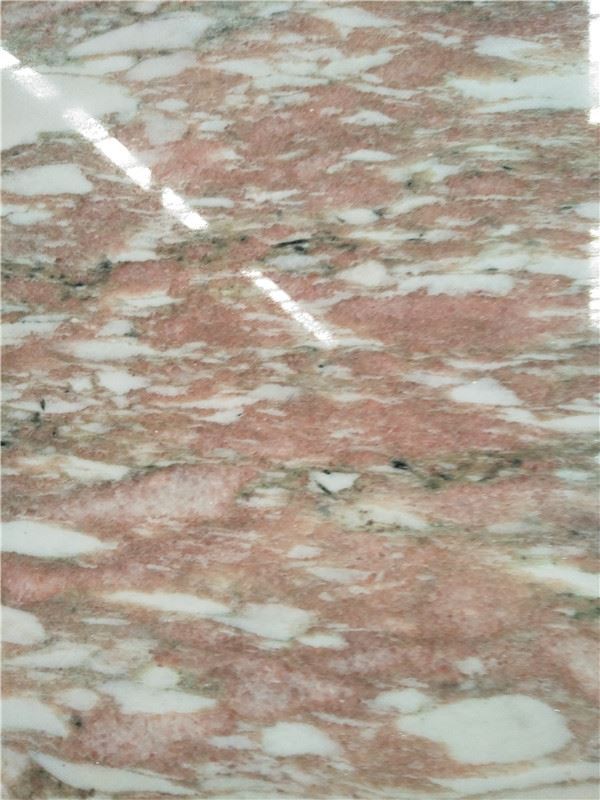 pink and white marble polished
