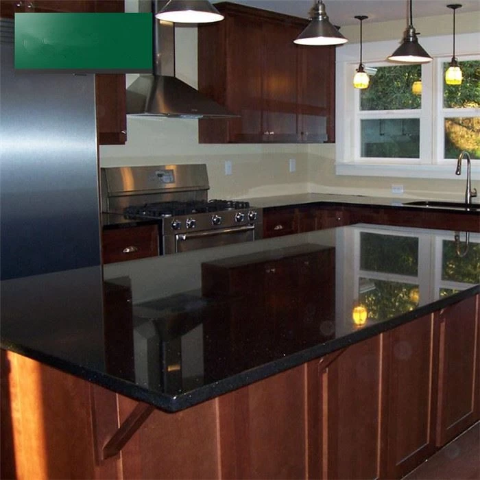 quartz countertops black sparkle polished