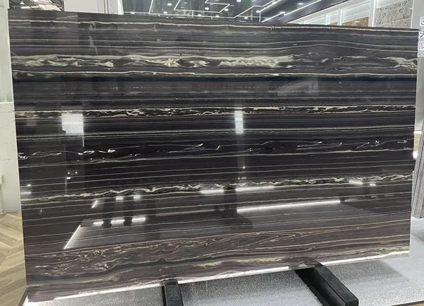 Čierny bambusový mramor