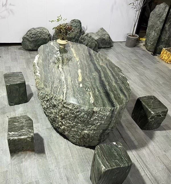 Green Stone Tables