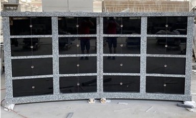 64 Niche Granite Curved Columbarium