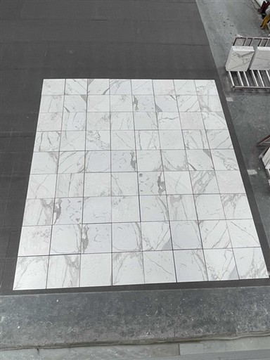 Mramorová mozaiková dlažba Calacatta