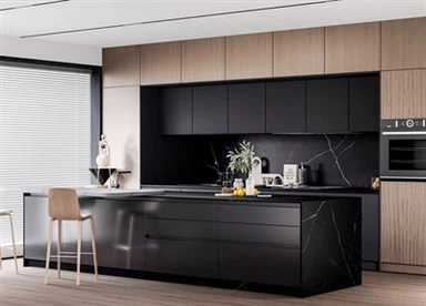 Pracovná doska Nero Marquina zo spekaného kameňa