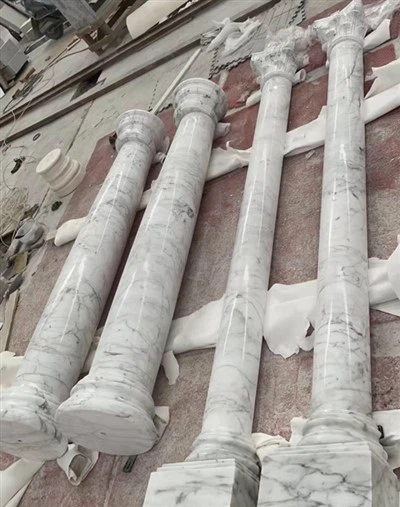 Mramorový stĺp Statuario Venato