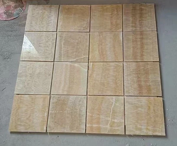 Yellow Onyx Floor Tile
